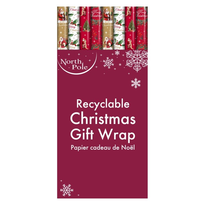 GIFTWRAP XMAS 4M TRAD CDU (X-32625-GWC)